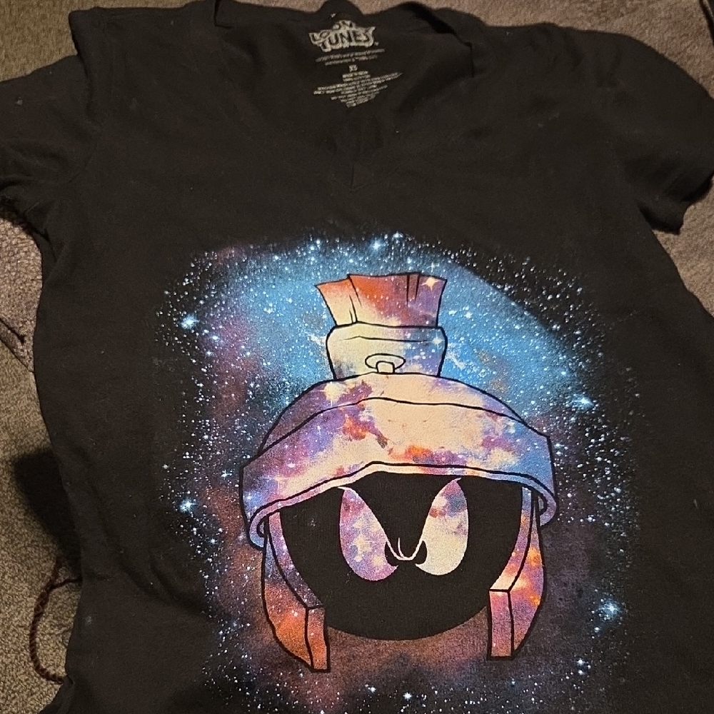 Looney Tunes Marvin the Martian Galaxy Graphic Tee - Black
